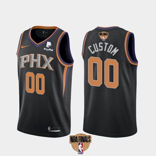 Men's Phoenix Suns ACTIVE PLAYER Custom 2021 Black NBA Finals Statement Edition Stitched NBA Jersey